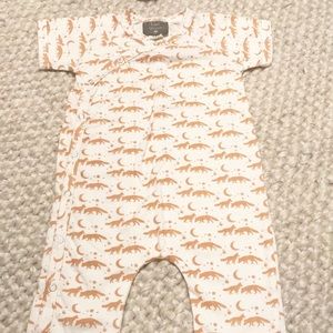 NWOT Organic Cotton Footless Romper // Boho desert